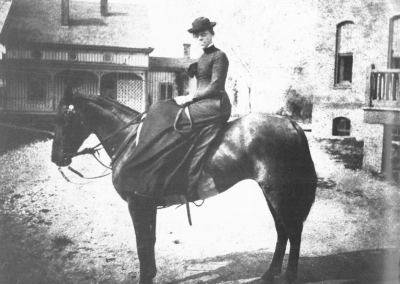 Dixie Hospital 1890 Alice Bacon on Horseback